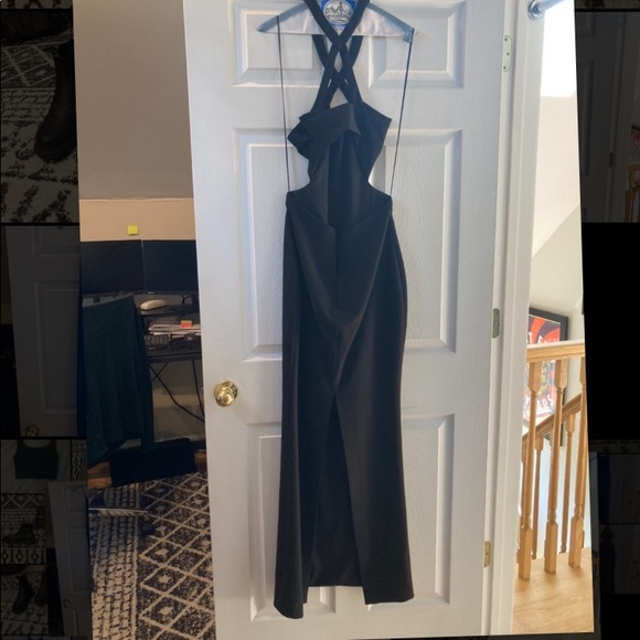 LIKELY Revolve Black Tie Cutout Gown US 6 - Picture 2 of 2